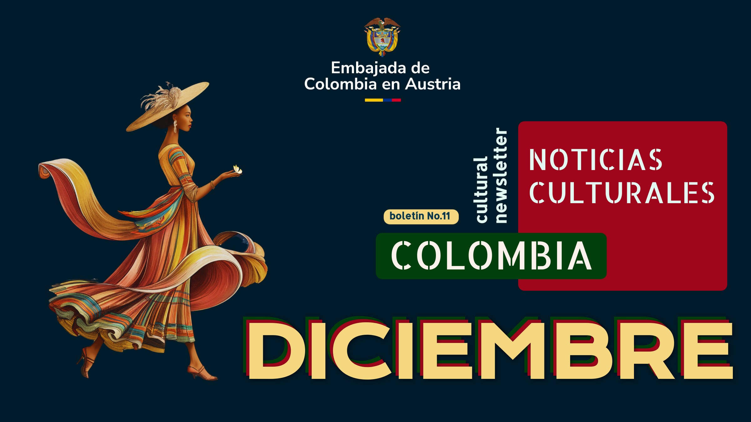 Conoce la Agenda Cultural para diciembre de 2024 publicada por la Embajada de Colombia en Austria