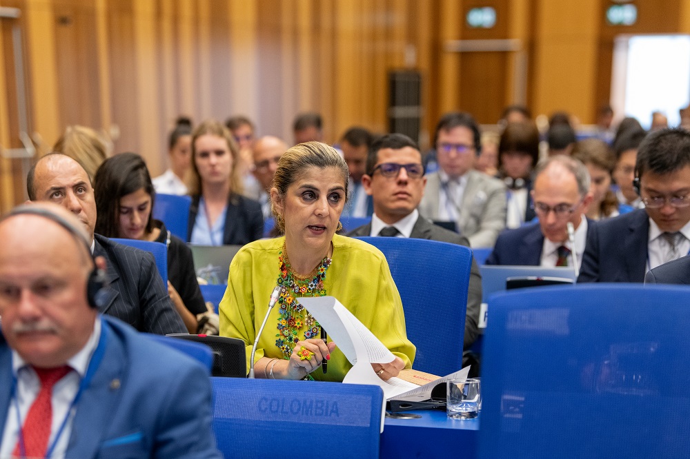 Colombia presentó mensajes clave sobre su política exterior con respecto  al espacio en la reunión de COPUOS 2024