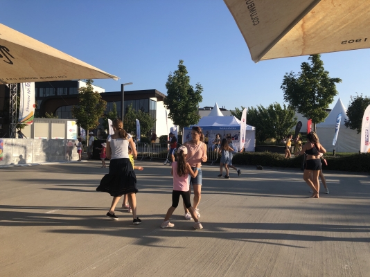 Salsa olímpica en Eslovaquia con la embajada de Colombia en Austria en el marco del Festival Olímpico en Eslovaquia