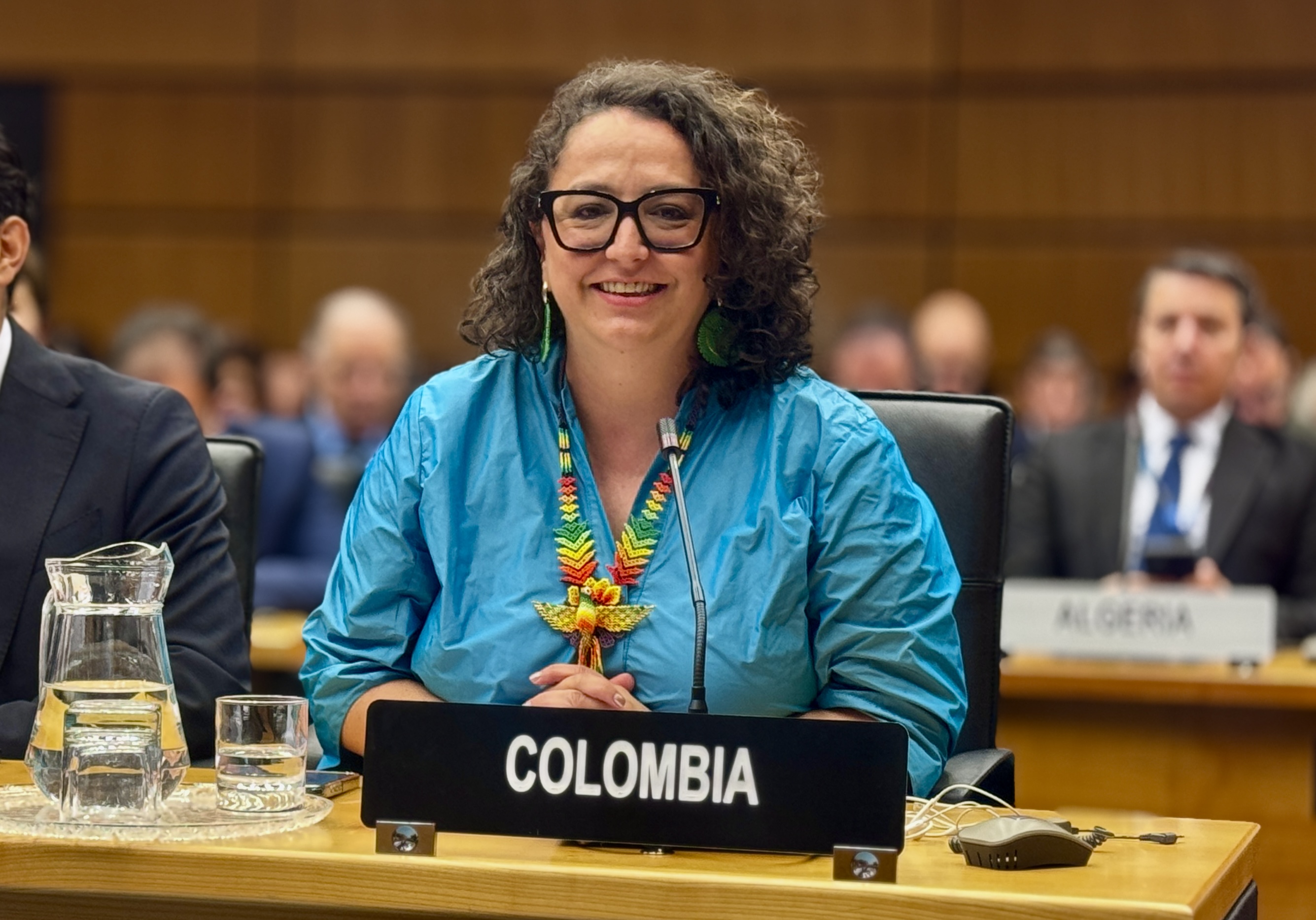 Embajadora y Representante Permanente de Colombia, Marcela Tovar Thomas