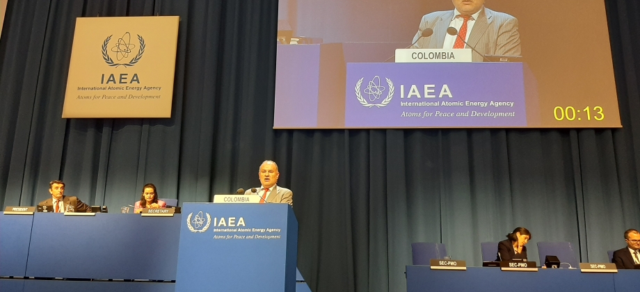 Colombia participa en la 66ª Conferencia del Organismo Internacional de Energía Atómica (OIEA)