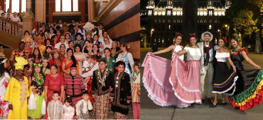 Noche de Cumbiambera, Garabato y Galerón: La Embajada de Colombia en Austria participa en el cierra de la Semana de la Interculturalidad 