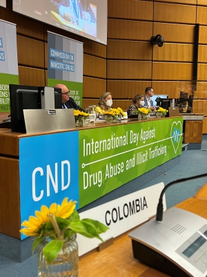 Lanzamiento del Informe Mundial sobre las Drogas 2022 elaborado por la Oficina de las Naciones Unidas contra la Droga y el Delito (ONUDD).