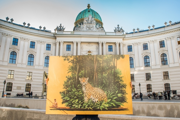 ManiFiesta de Pedro Ruiz en Viena:  Arte pro la Naturaleza