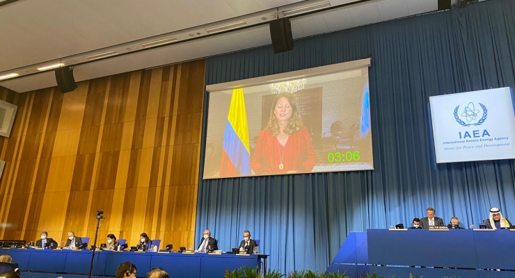 Vicepresidente y Canciller Martha Lucía Ramírez ratificó en la OIEA el compromiso de Colombia para impulsar los principios comunes de desarme 