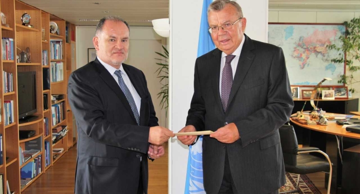 Embajador en Austria presentó Cartas Credenciales que lo acreditan como Representante Permanente de Colombia ante las Naciones Unidas en Viena