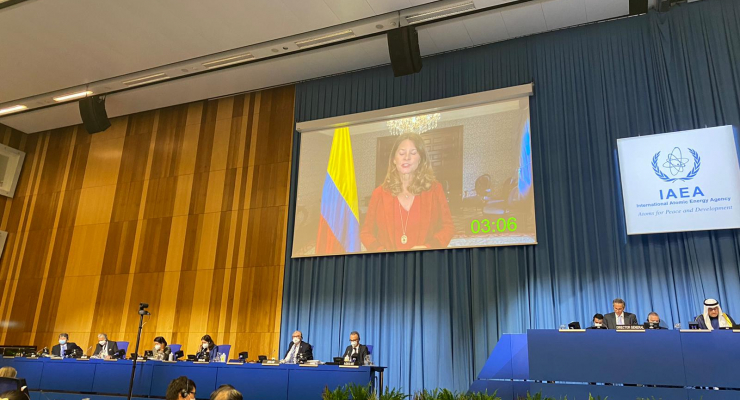 Vicepresidente y Canciller Martha Lucía Ramírez ratificó en la OIEA el compromiso de Colombia para impulsar los principios comunes de desarme y no proliferación